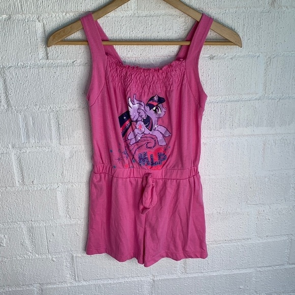 My Little Pony Pink Romper sz M 7/8 - Picture 1 of 4